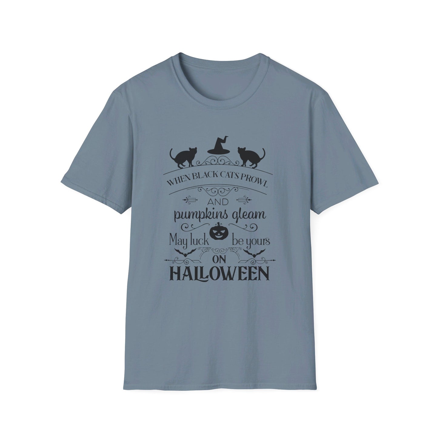 When Black Cats Prowl Halloween Tee