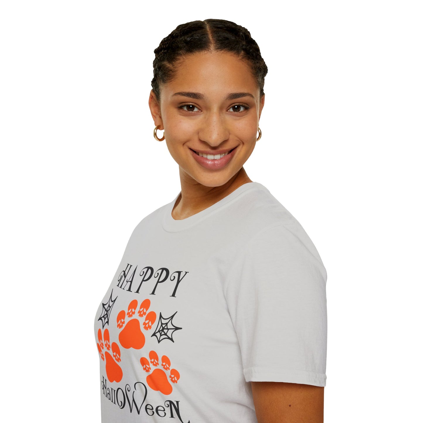 Happy Halloween Paw Print Tee