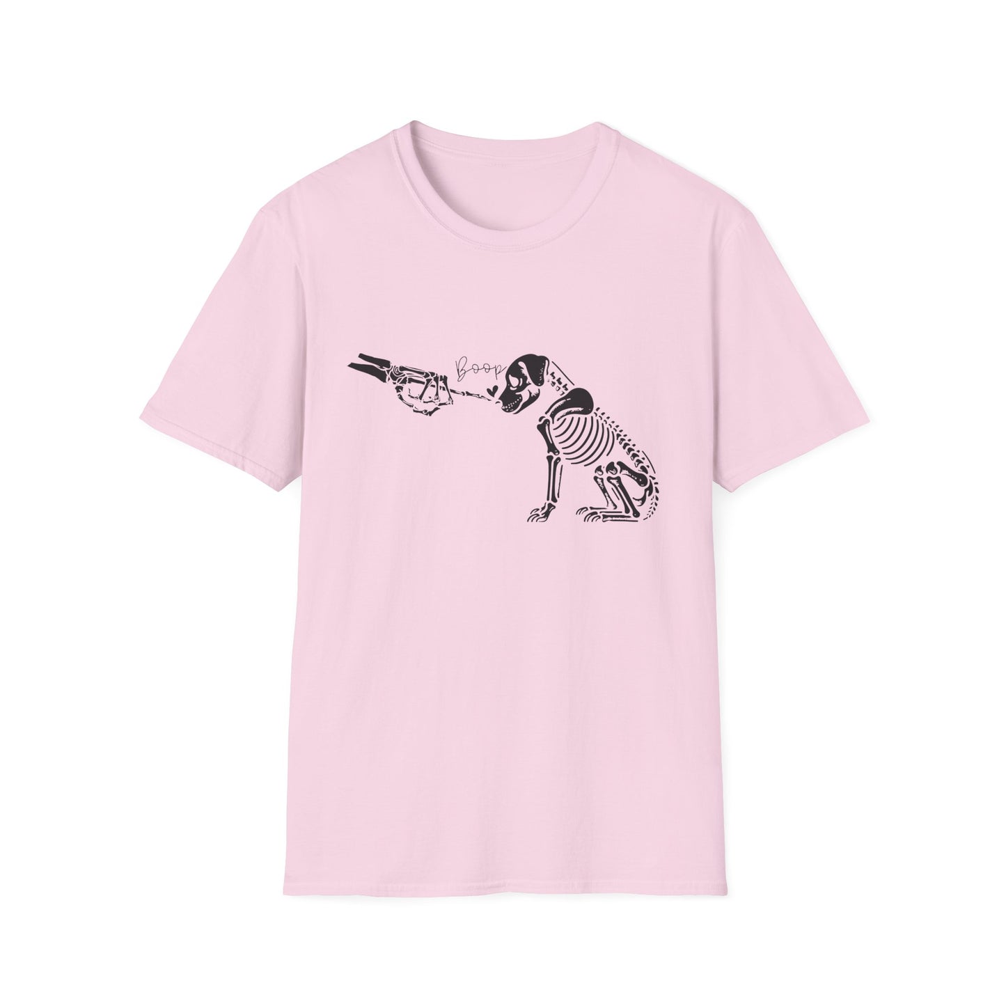 Skeleton Dog Boop Halloween Tee