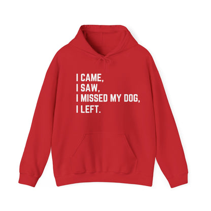 Came, Saw, Missed my Dog Hoodie