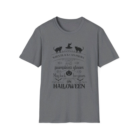 When Black Cats Prowl Halloween Tee