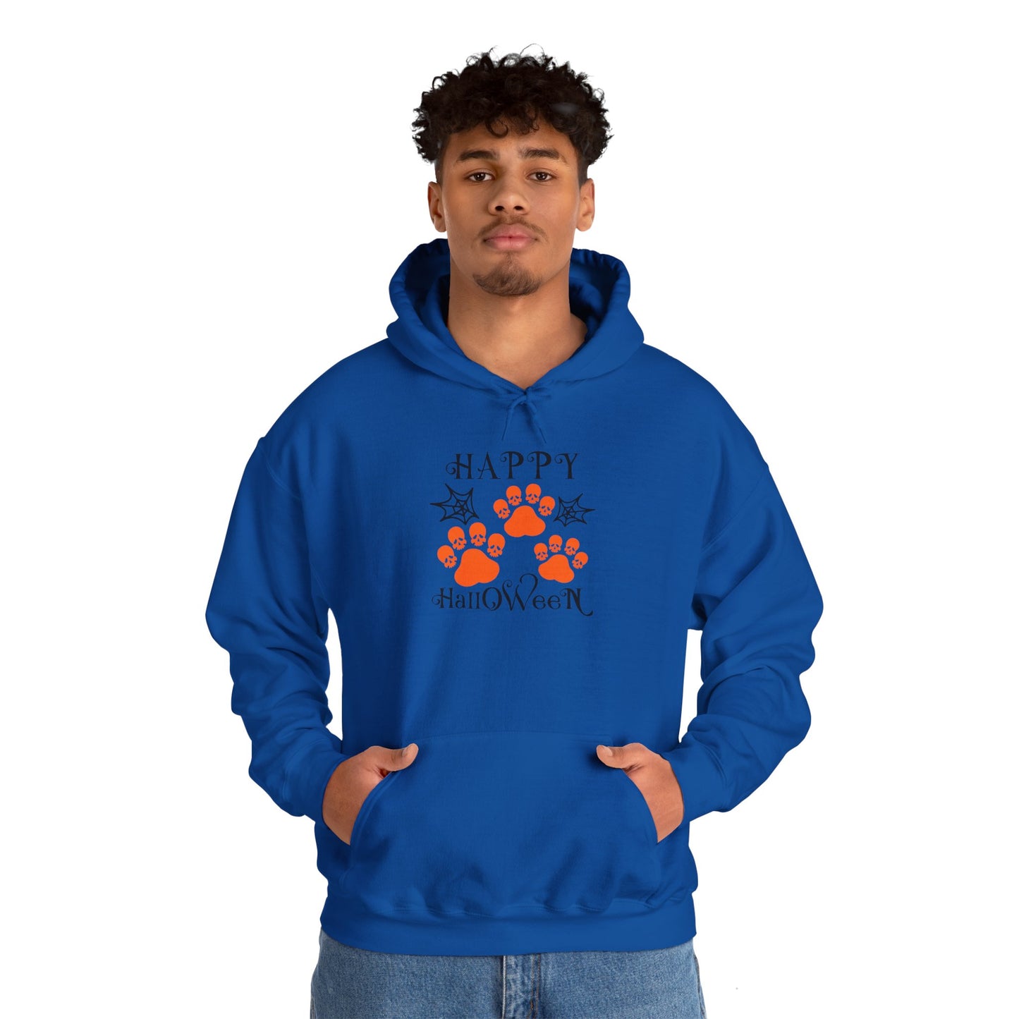 Happy Halloween Paw Print hoodie