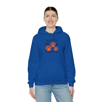 Happy Halloween Paw Print hoodie