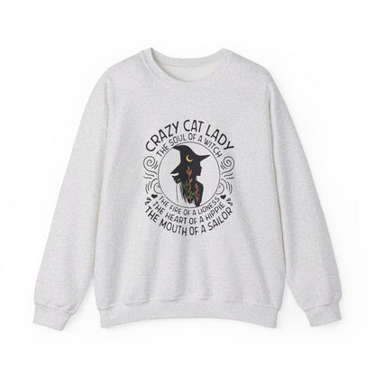 Crazy Cat Lady Halloween Crewneck