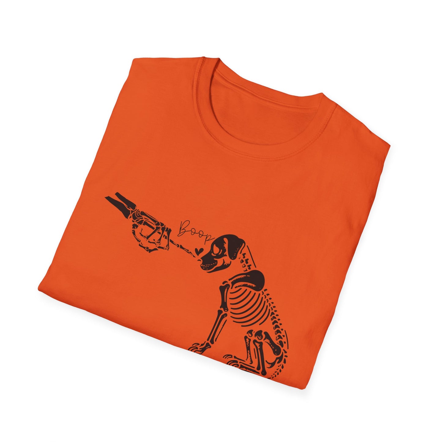 Skeleton Dog Boop Halloween Tee