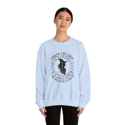 Crazy Cat Lady Halloween Crewneck