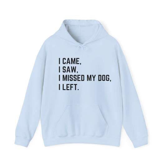 Came, Saw, Missed my Dog Hoodie