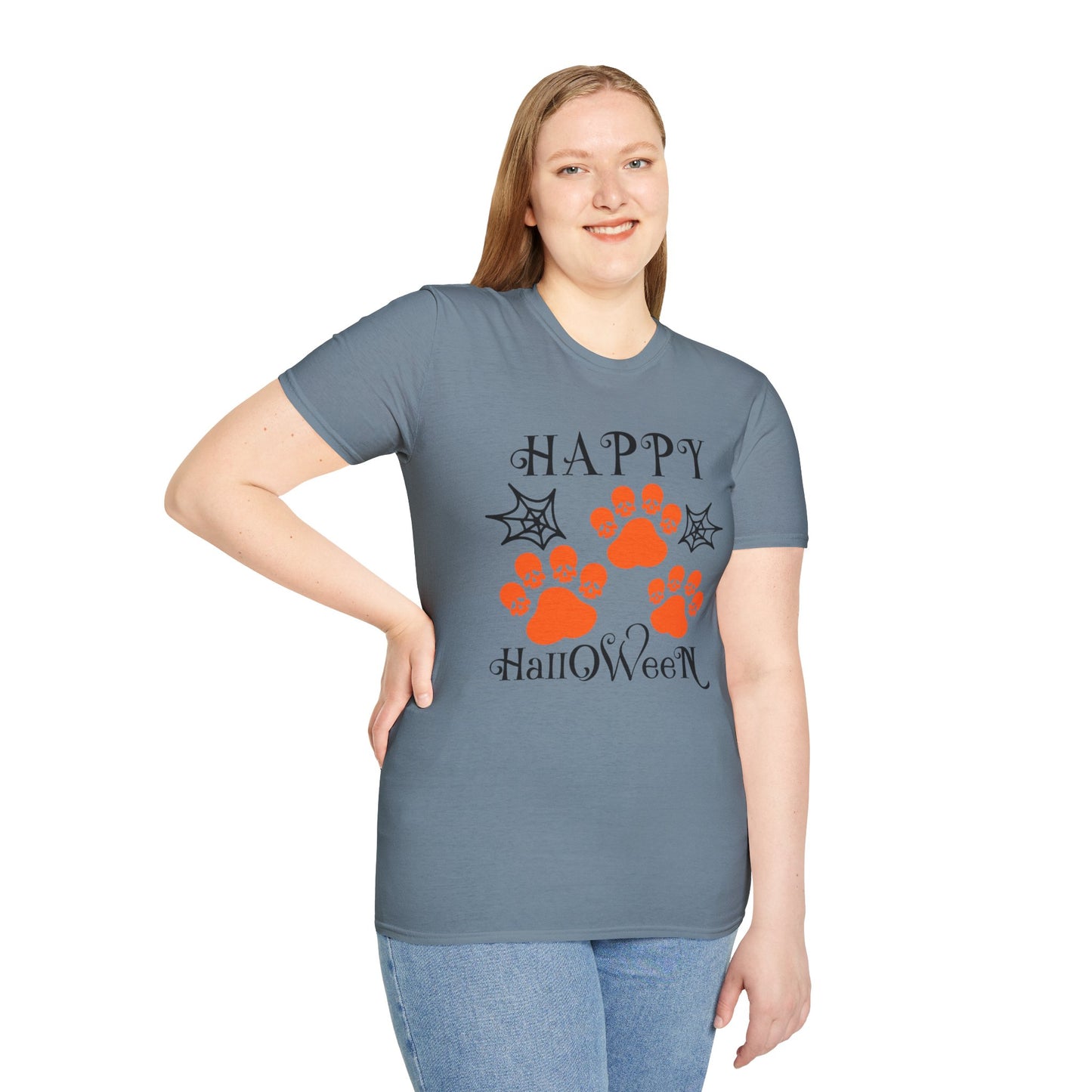 Happy Halloween Paw Print Tee