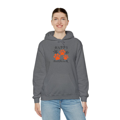 Happy Halloween Paw Print hoodie