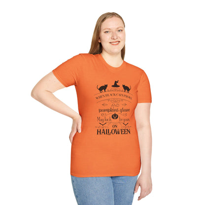 When Black Cats Prowl Halloween Tee