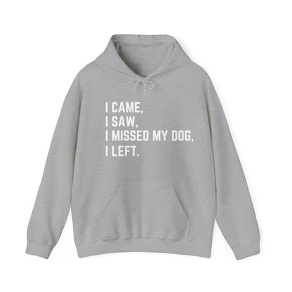 Came, Saw, Missed my Dog Hoodie