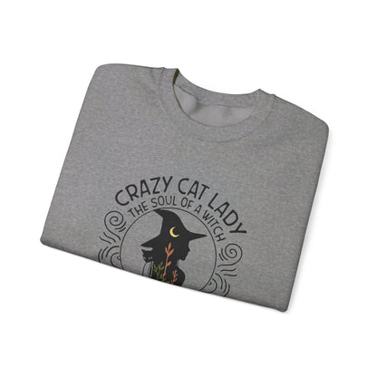 Crazy Cat Lady Halloween Crewneck