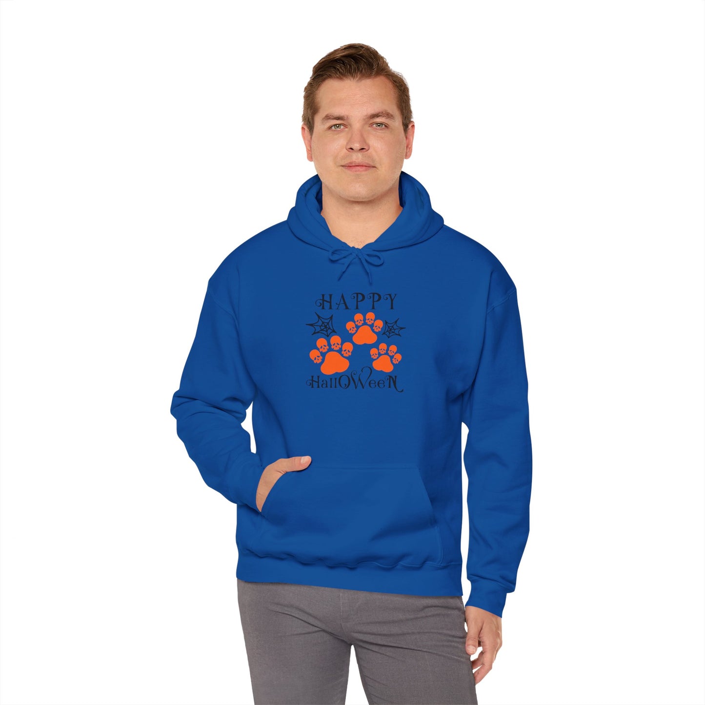 Happy Halloween Paw Print hoodie