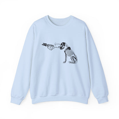 Skeleton Dog Boop Halloween Crewneck