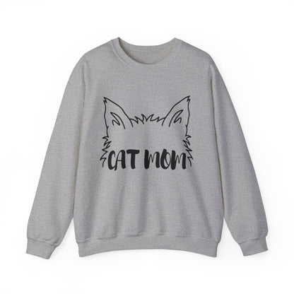 Long-Haired Cat Mom Crewneck