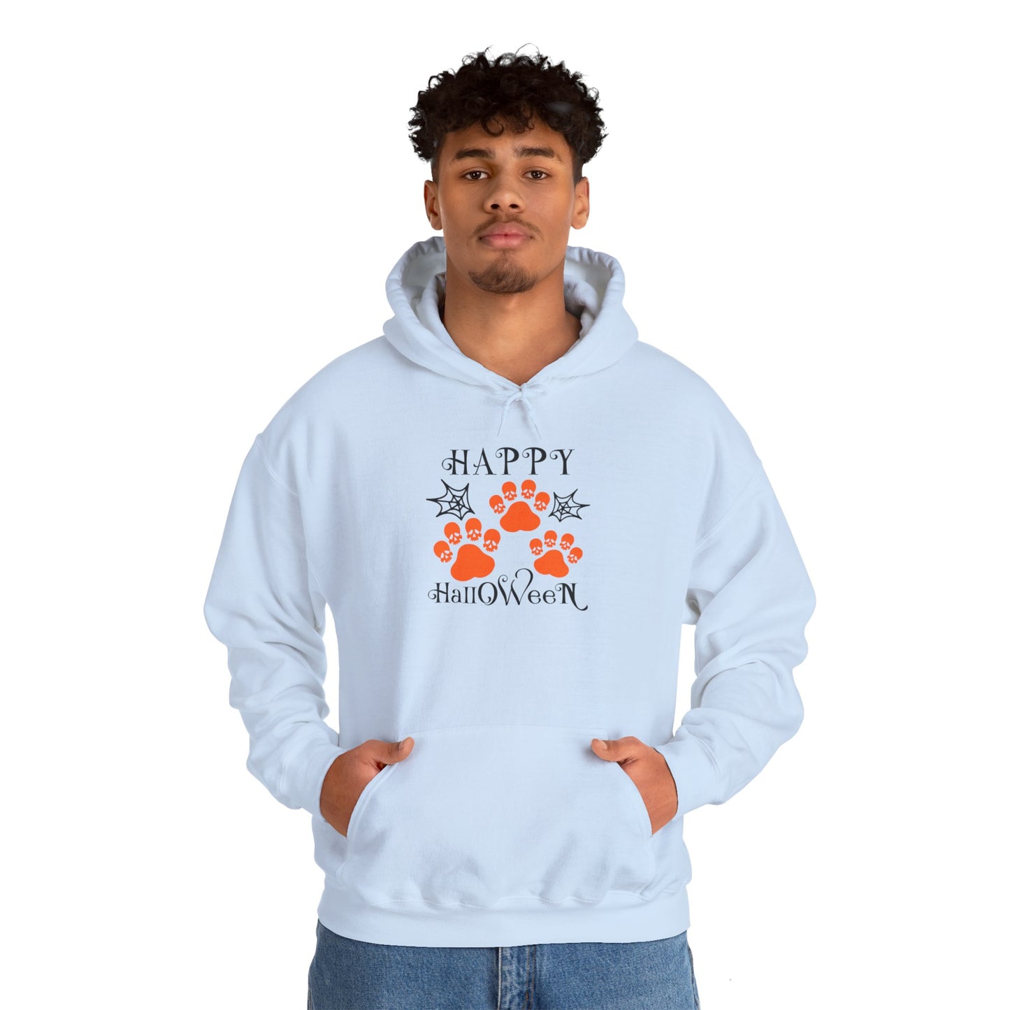 Happy Halloween Paw Print hoodie