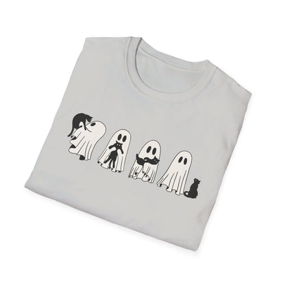 Ghosts Holding Cats Halloween Tee