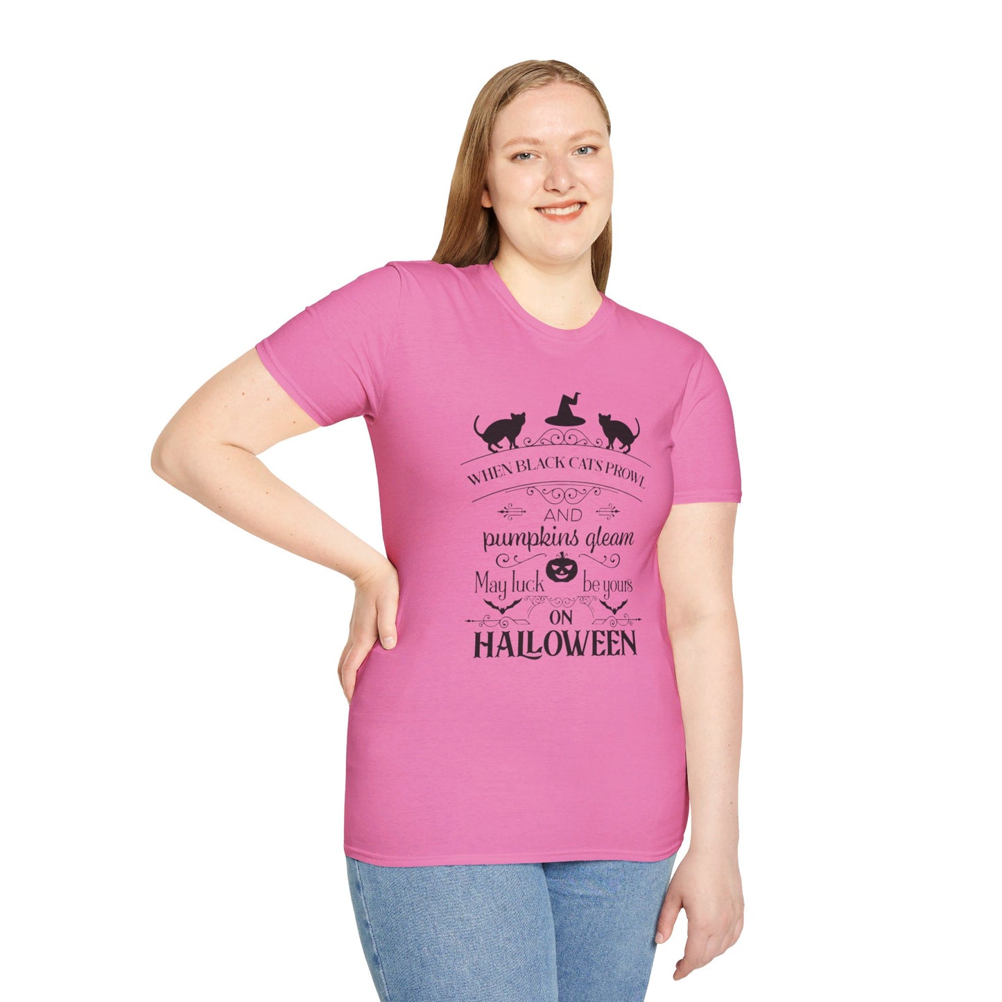 When Black Cats Prowl Halloween Tee