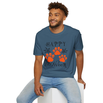 Happy Halloween Paw Print Tee