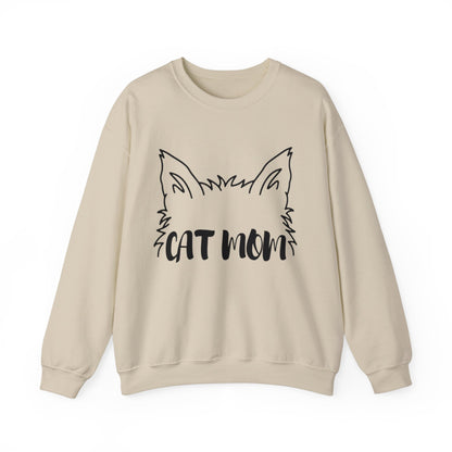 Long-Haired Cat Mom Crewneck