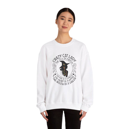 Crazy Cat Lady Halloween Crewneck