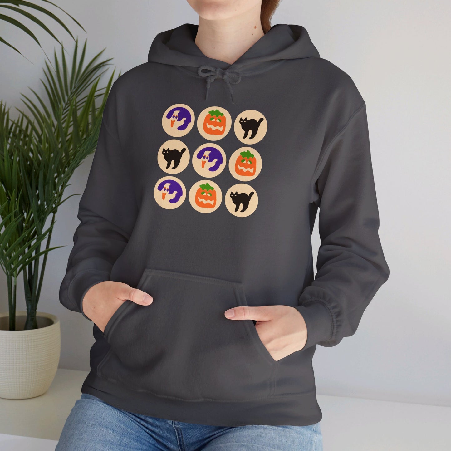 Halloween Cat Cookie Hoodie