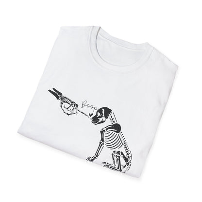 Skeleton Dog Boop Halloween Tee