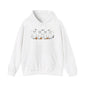 Ghost Cats with Pumpkins Halloween Hoodie