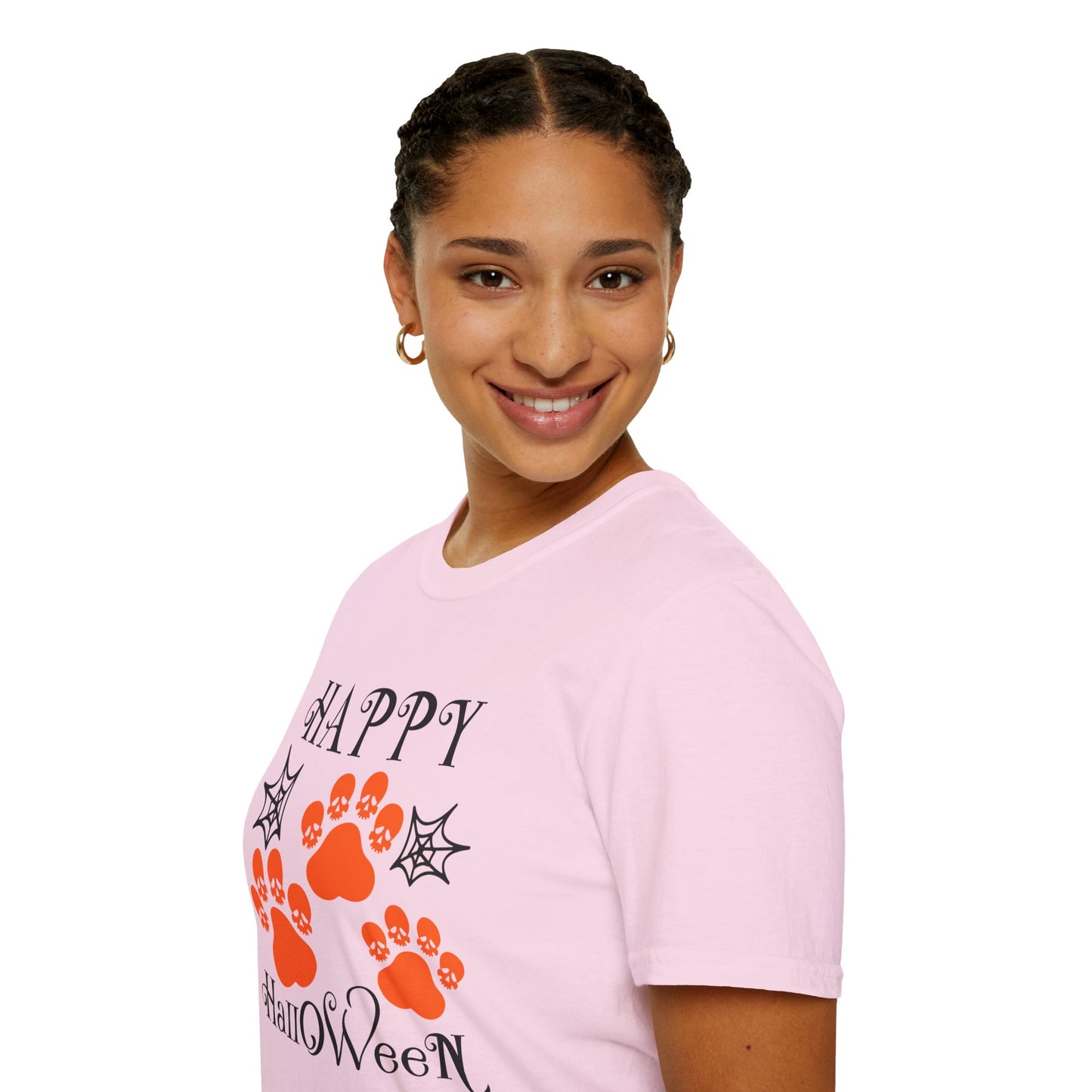 Happy Halloween Paw Print Tee